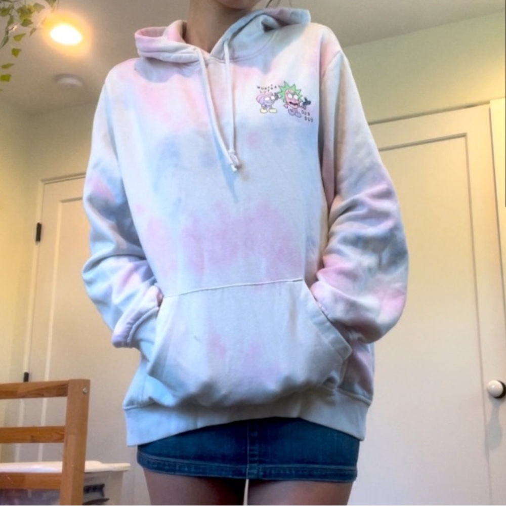rick and morty tie dye cotton heavyweight sweatshirt - Picture 2 of 7